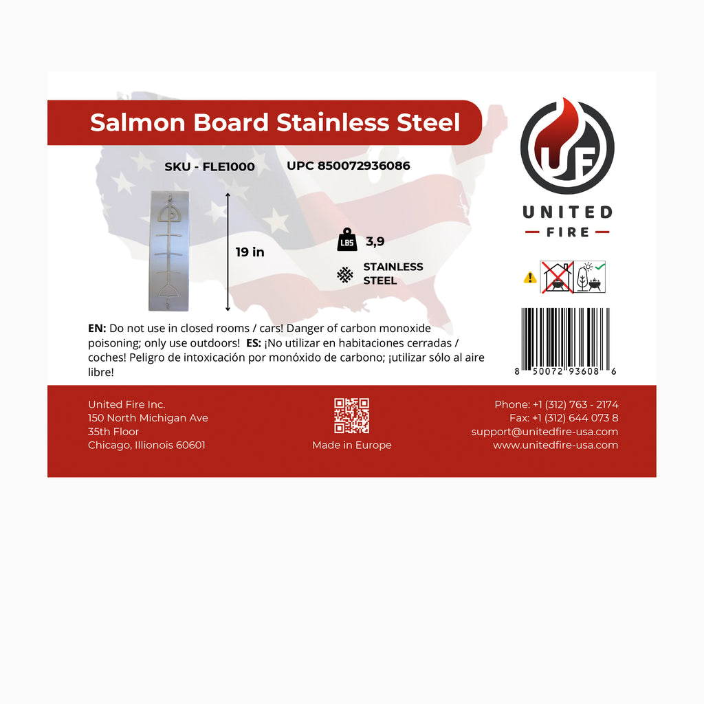 Stainless Steel Salmon Grilling Board