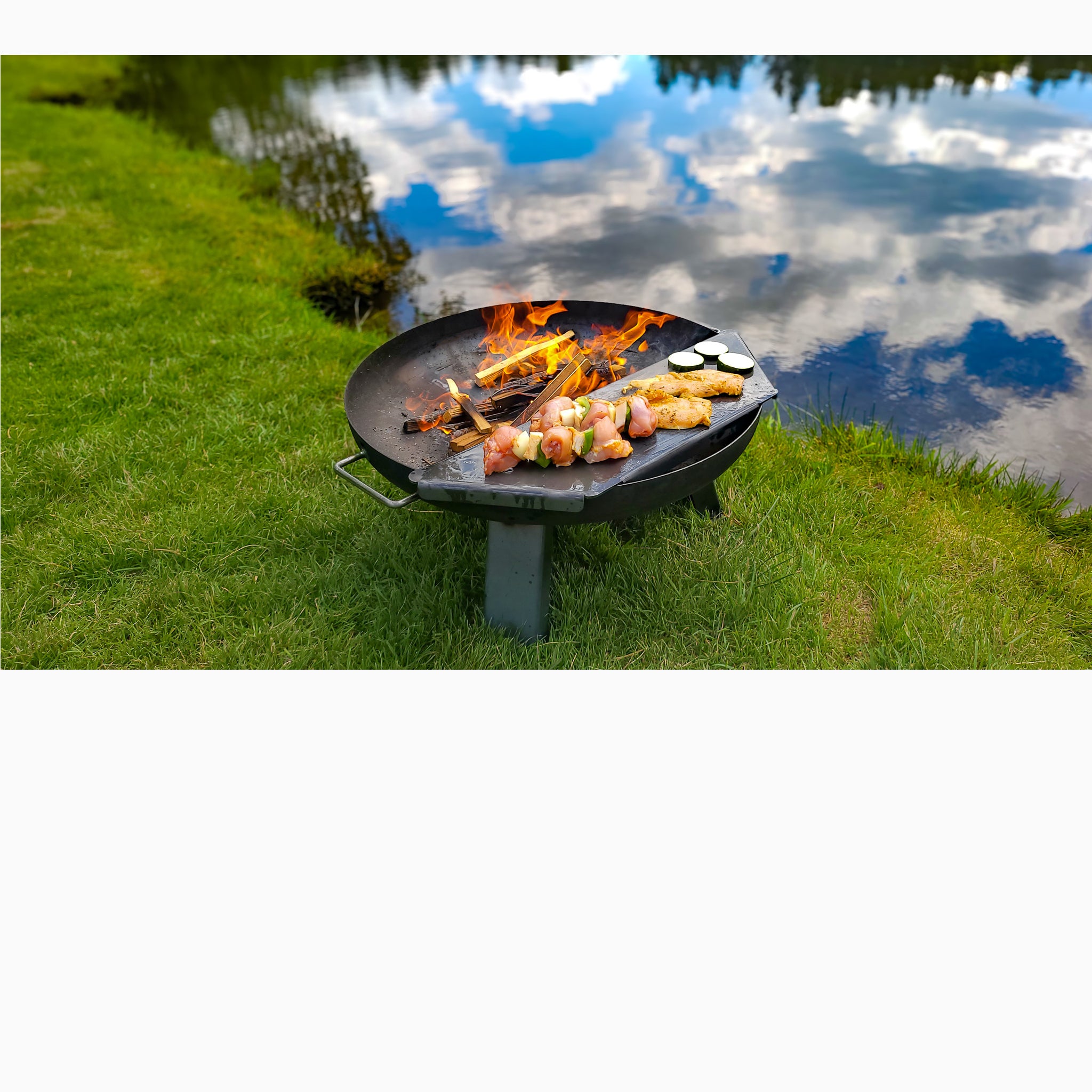 BBQ Grill Plate Stainless Steel for Fire Pit
