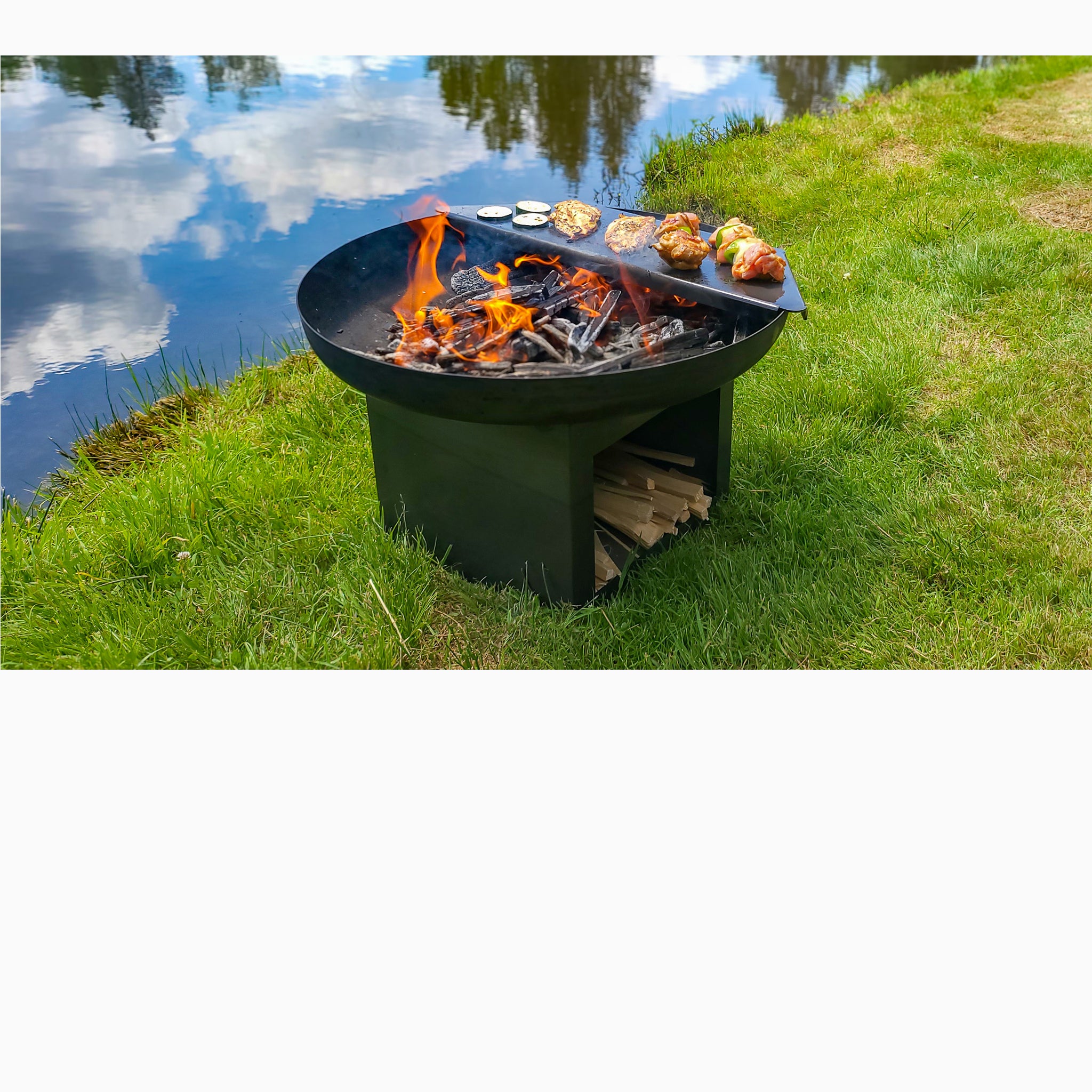 BBQ Grill Plate Stainless Steel for Fire Pit