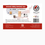 Wood BBQ Smoke Set - Hickory Wood chips, Wraps, Beechwood Planks