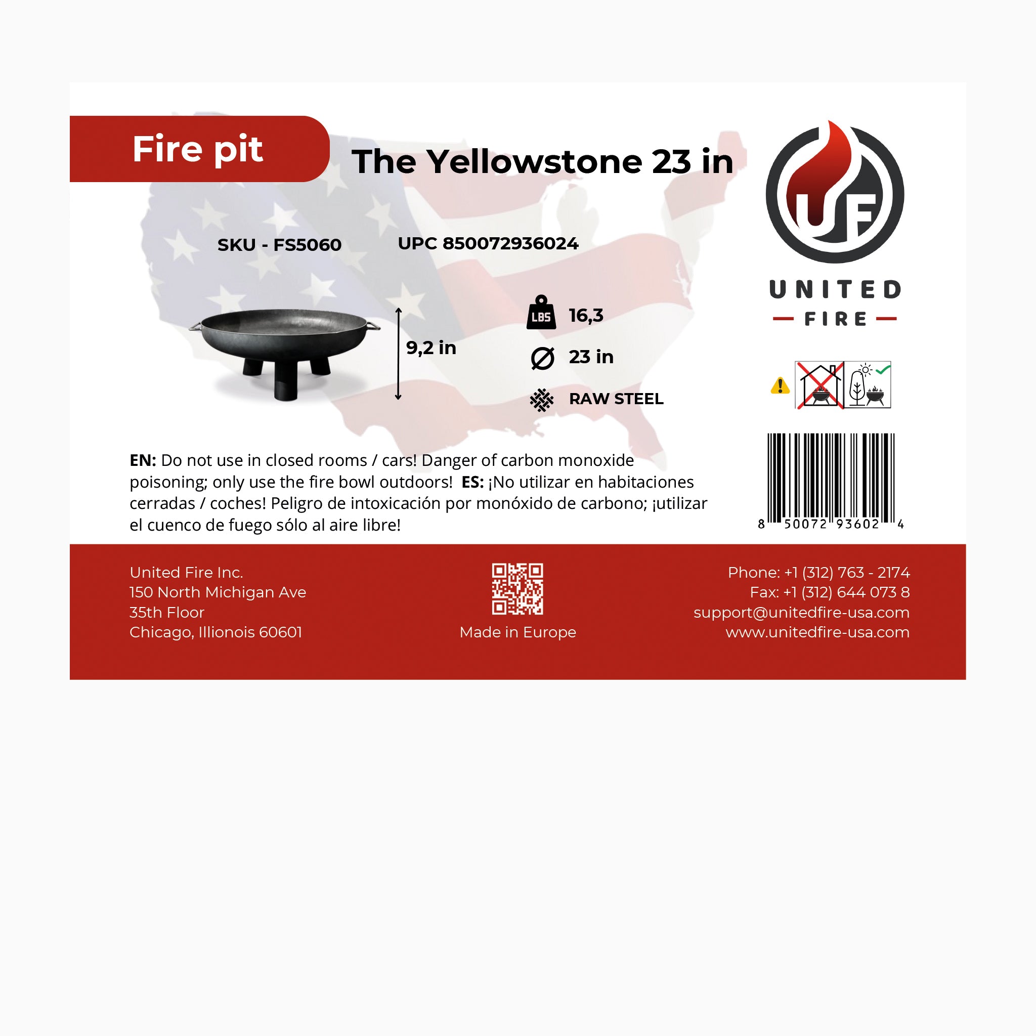 Fire Pit “The Yellowstone“